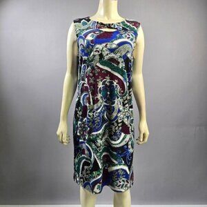 Chico's Vibrant Paisley Midi Dress R5